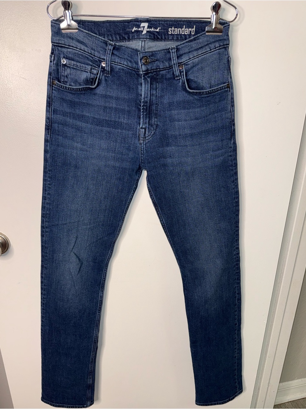 7 For All Mankind Standard Straight Leg Jeans Size 29 Medium Wash